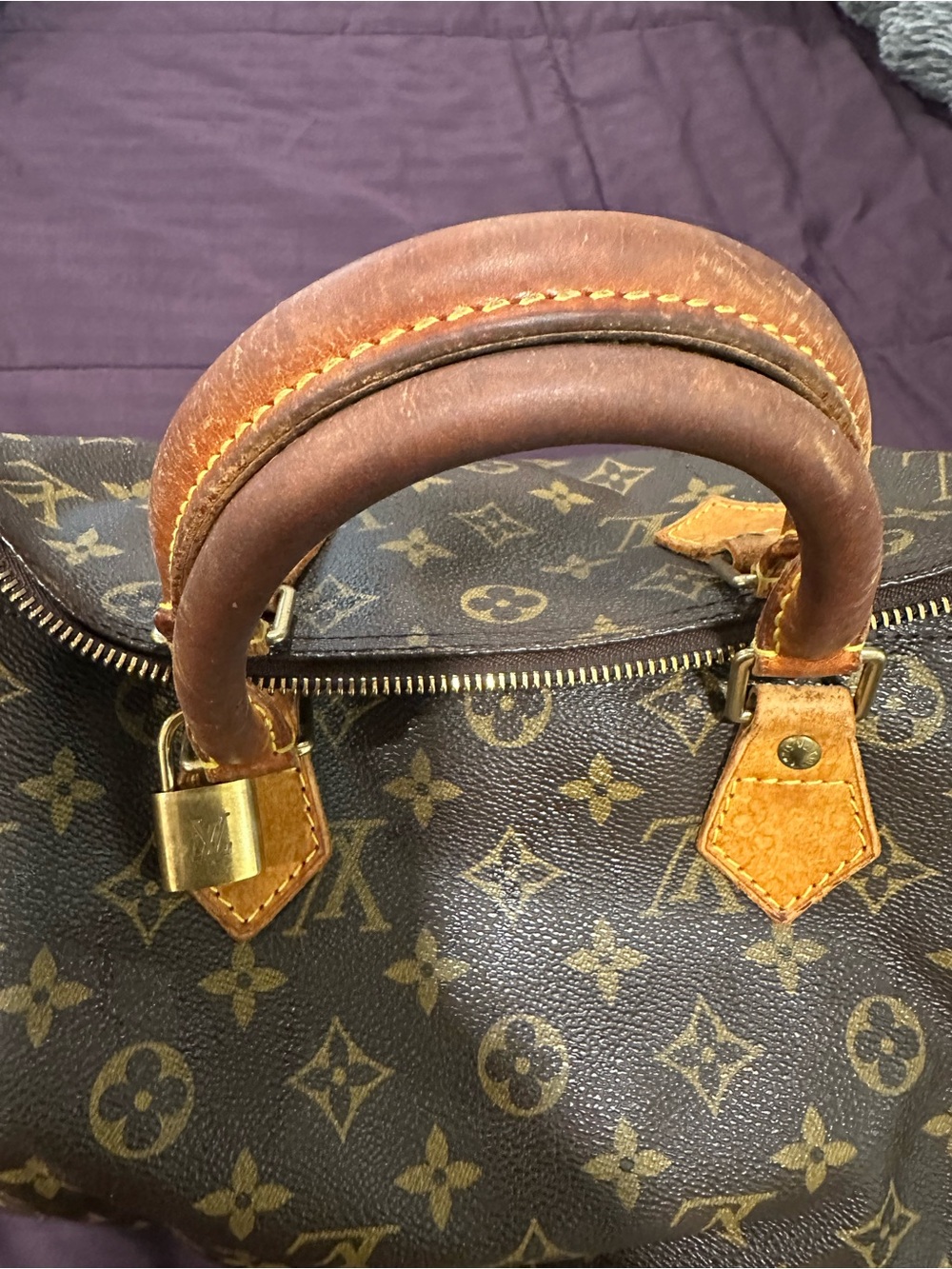Louis Vuitton Monogram Canvas Satchel with Vachetta Leather Trim - Picture 5 of 11